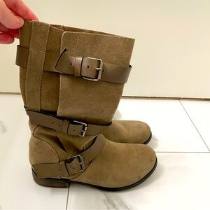 Steve Madden Suede Buckle Boots